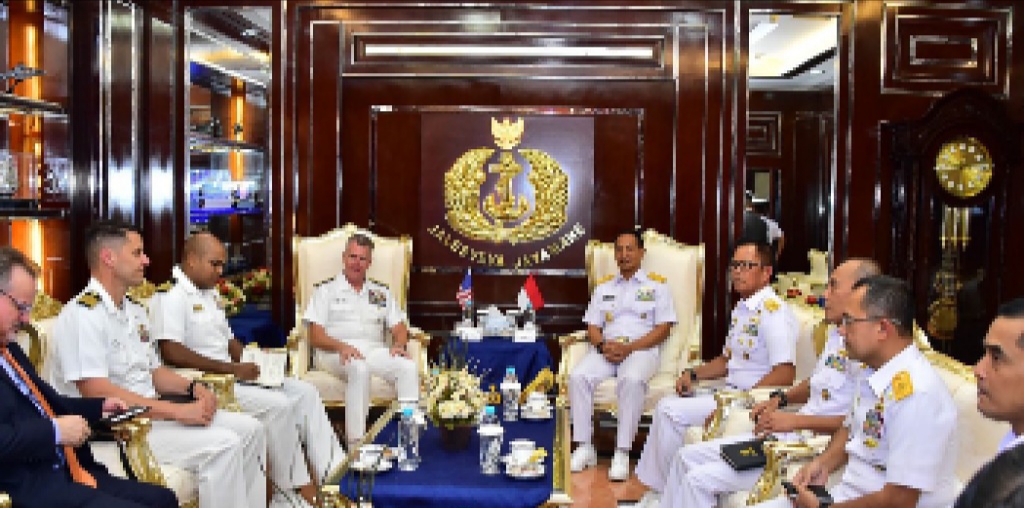 TNI AL Indonesia Terima Kunjungan Kehormatan US Navy